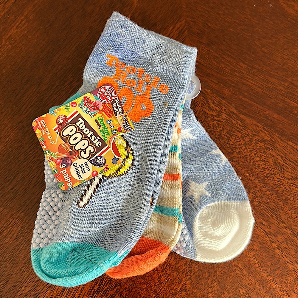 Tootsie roll pop kids socks